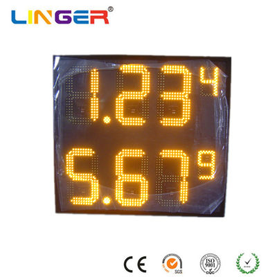 Durable LED Gas Station Signs Energy Saving Gas Price Signs Digital For High Traffic Fuel Stations