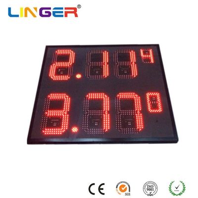 DC12V LED Gas Station Signs Red Digital Gas Price Sign With Meanwell ...