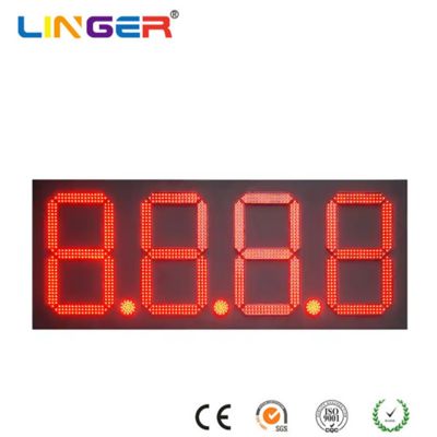 88.88 LED Oil Price Display IP68 Gas Price LED Sign Red / Green / Yellow / White / Blue