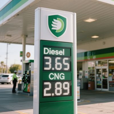 Diesel Gas Price LED Display 12 Inch LED Gas Price Sign Waterproof For USA Gas Station